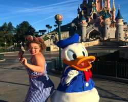 The actress enjoyed Disneyland on her trip in June 2020.